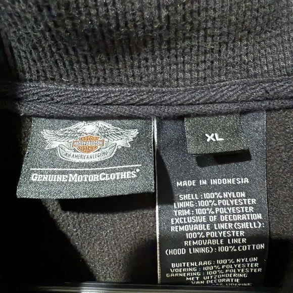 Harley-Davidson Black 3 in 1 Men’s Riding Jacket. Size XL. Like New!